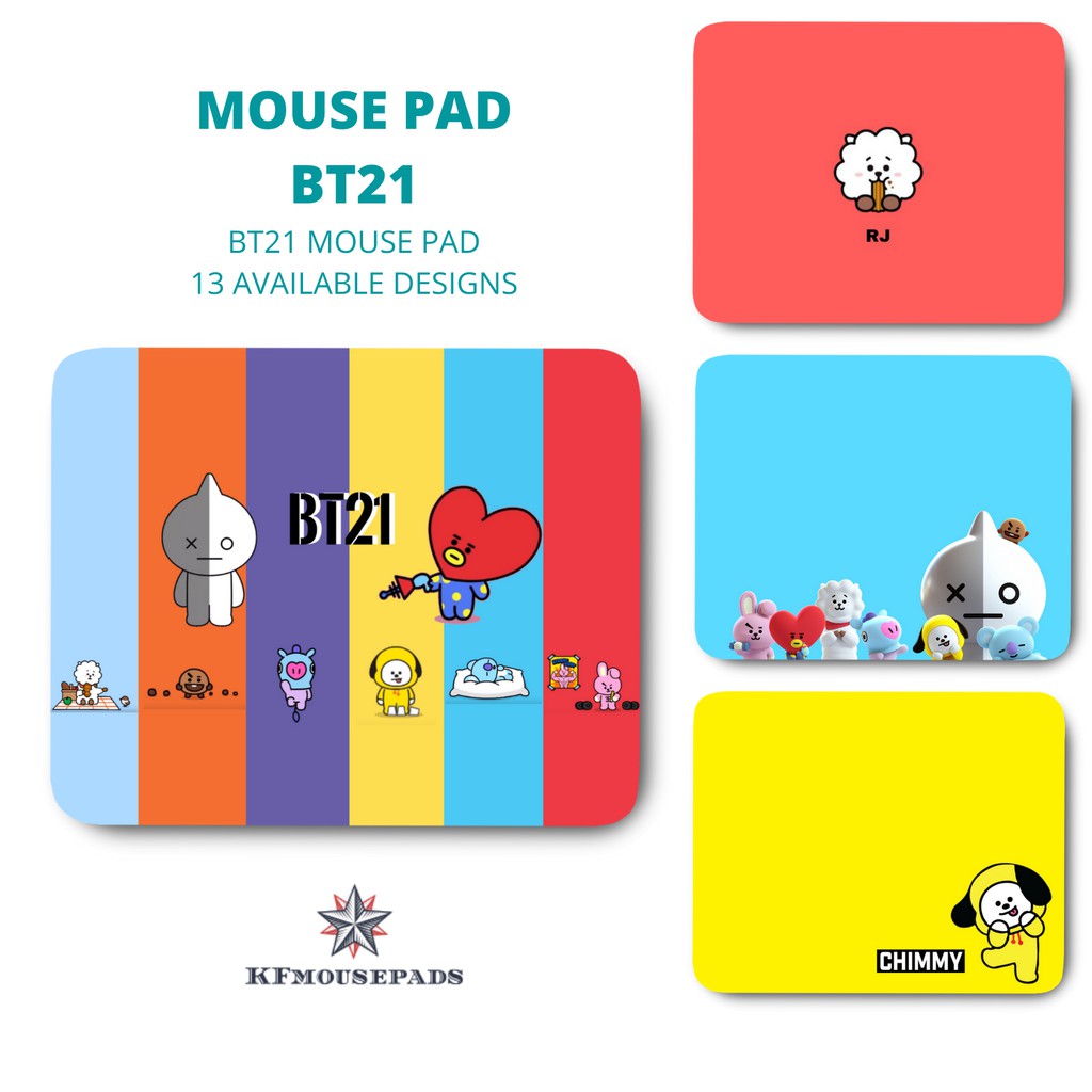 [KFMousepads] Personalized BT21 BTS KPop Mouse Pad Extra Thick