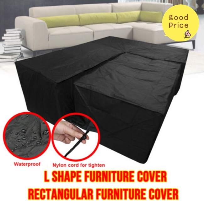 68cm 95 Outdoor Patio Furniture Cover L Shaped Corner Sofa Waterproof Cover 210d Black Outdoor Furniture Cover Square 155 Furniture Sets Garden Furniture Accessories