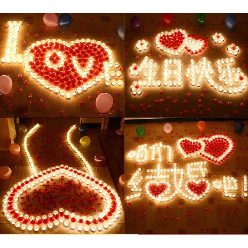 12x Candles Tealight Led Tea Light Flameless Flickering Wedding Battery Includ