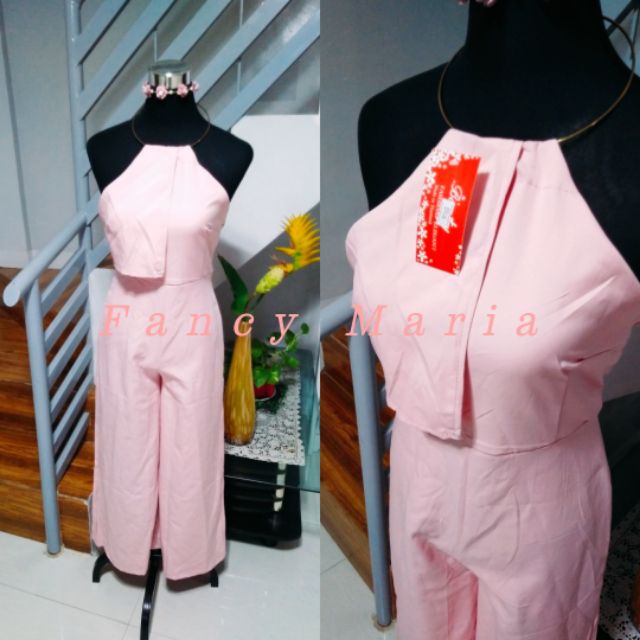 pink brand jumpsuit