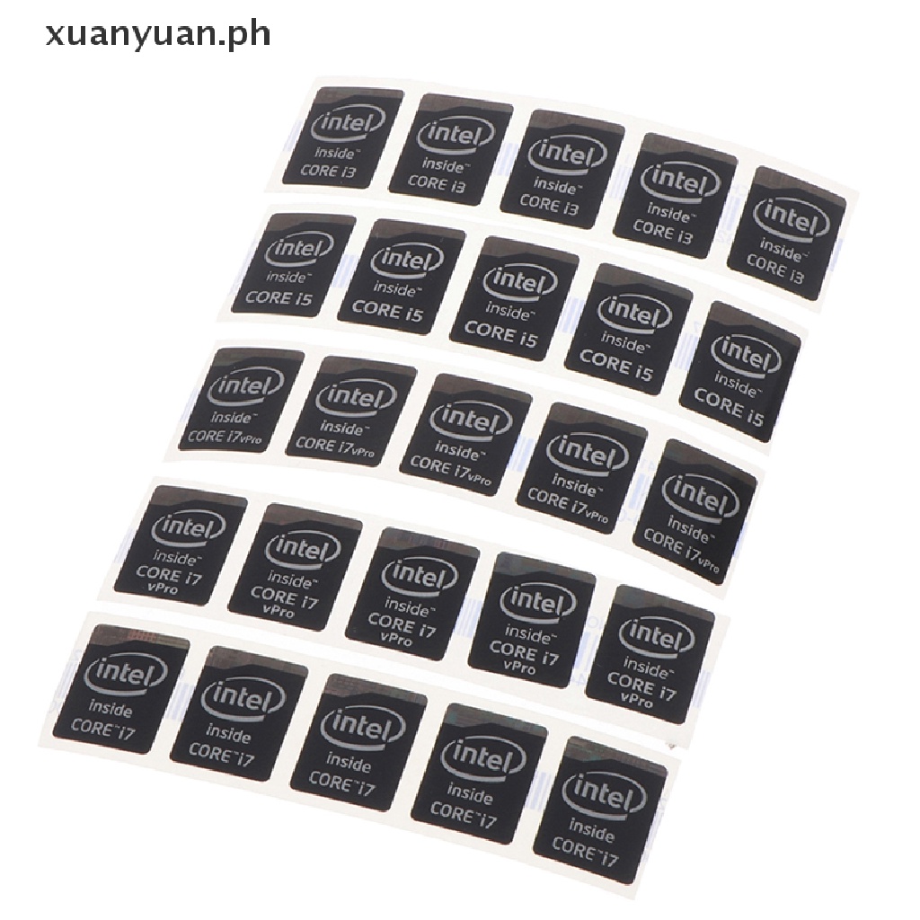 Xuan 5pcs Notebook Desktop Computer Logo Label 4th Intel Core I3 I5 I7 Sticker Shopee 3222