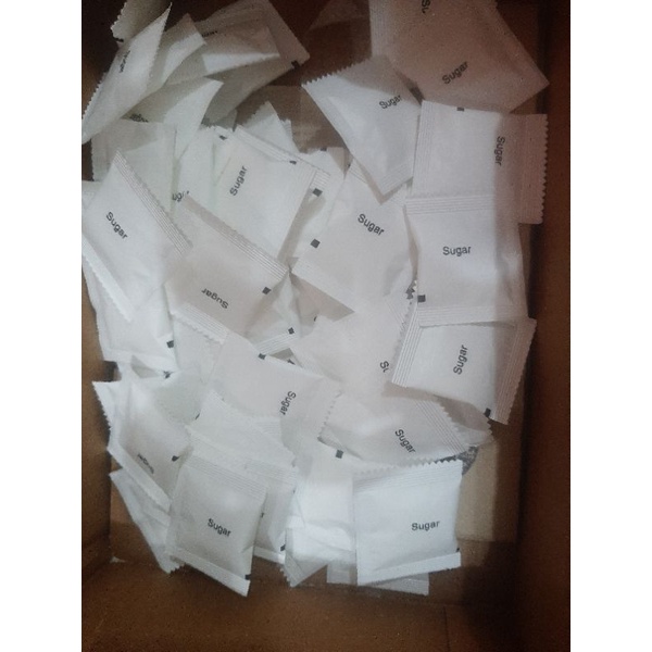 white sugar sachet in paper pe Shopee Philippines