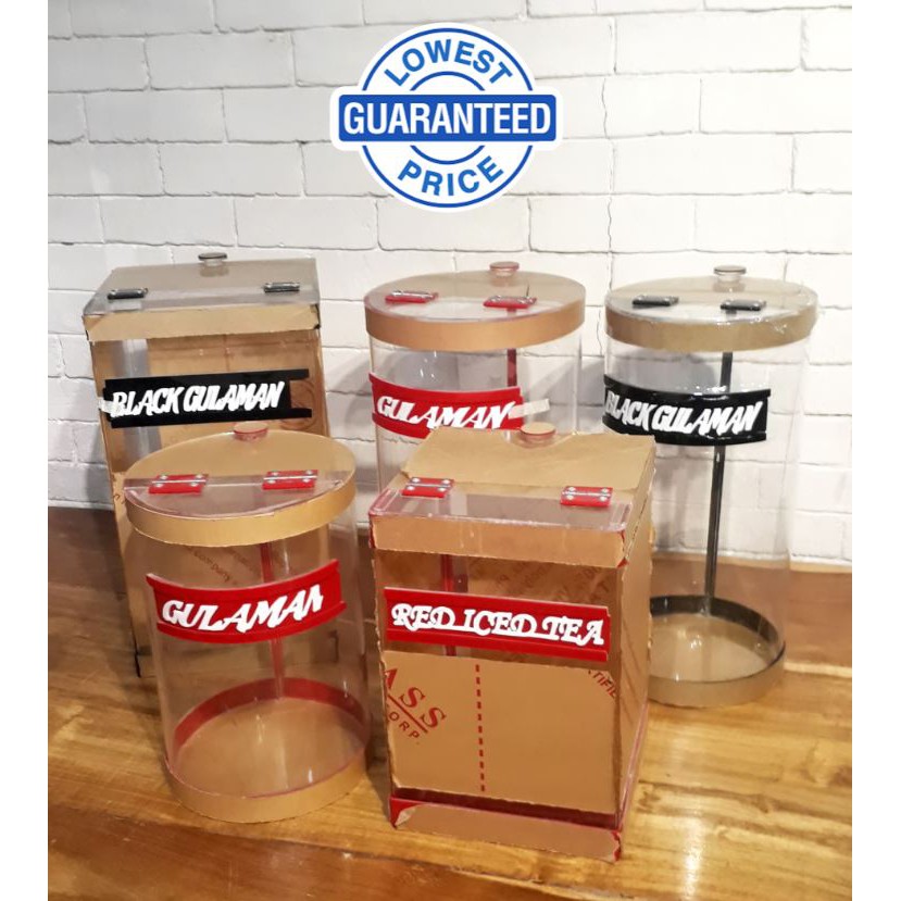 Heavy Duty Acrylic Juice Container (All Sizes Available) Shopee