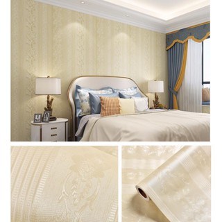 Wallpaper 2D embossed PVC waterproof self-adhesive wall sticker, used for home decoration 10m * 45cm #4