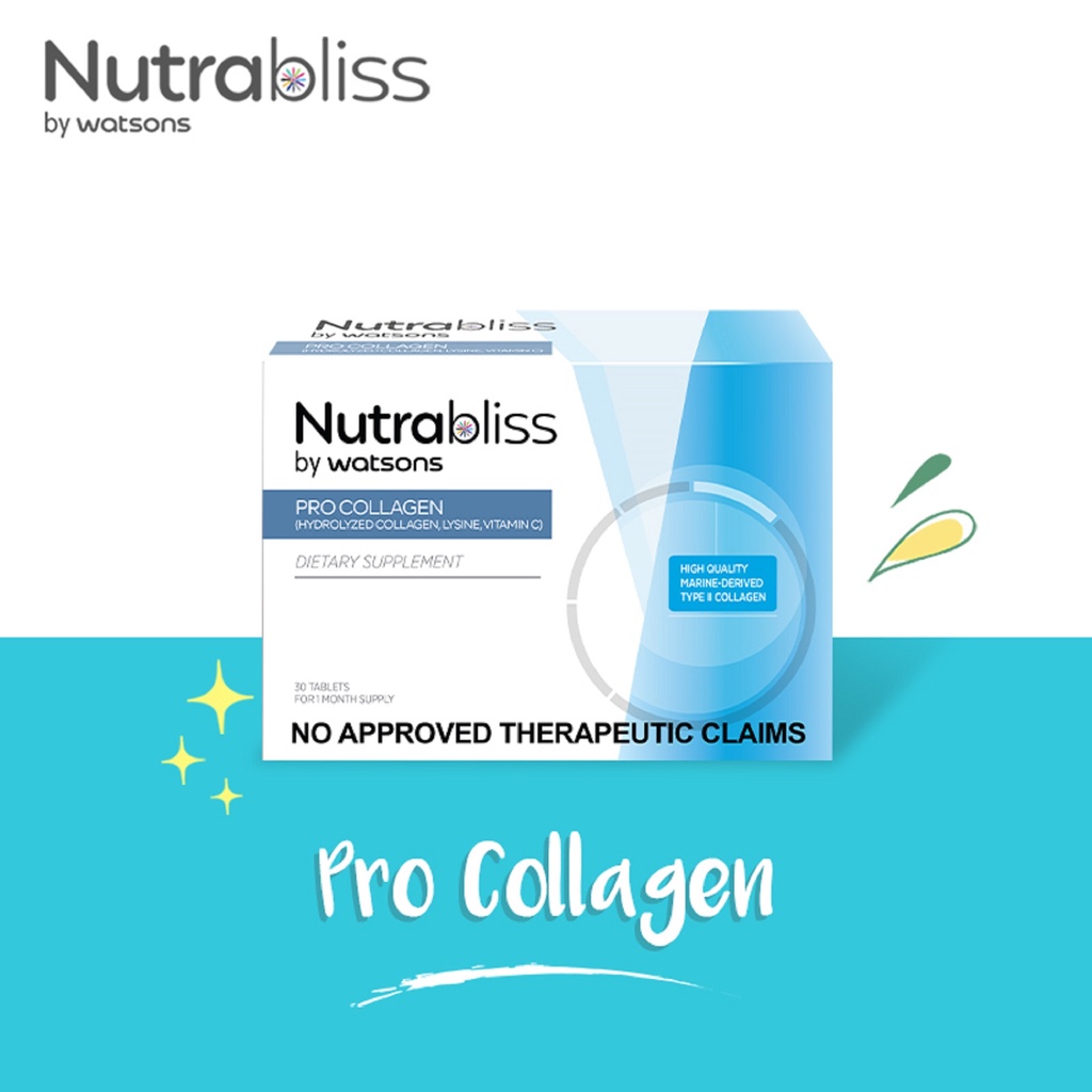 NUTRABLISS BY WATSONS Pro Collagen 1 Tablet (Sold per tablet) Shopee