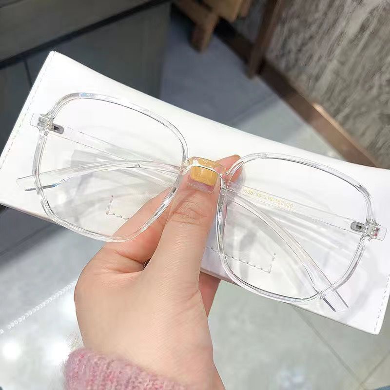 Anti Radiation Eyeglass for Woman Irregular Polygon Literature and Art Glasses Frames Trend