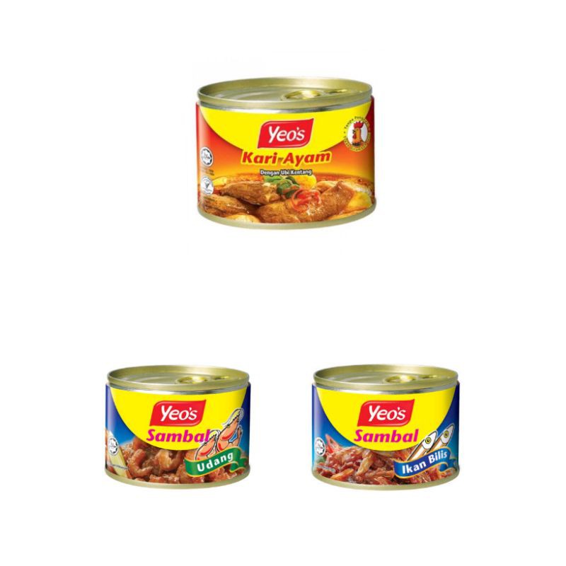 Yeo S Kari Ayam Yeo S Sambal Udang Yeo S Sambal Ikan Dilis Shopee Philippines