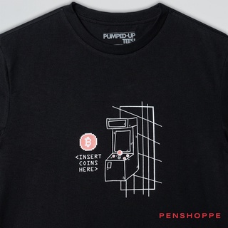 Penshoppe Insert Coin Here Semi Fit Graphic T-Shirt For Men (Black) #7