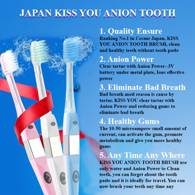 ionic toothbrush japan