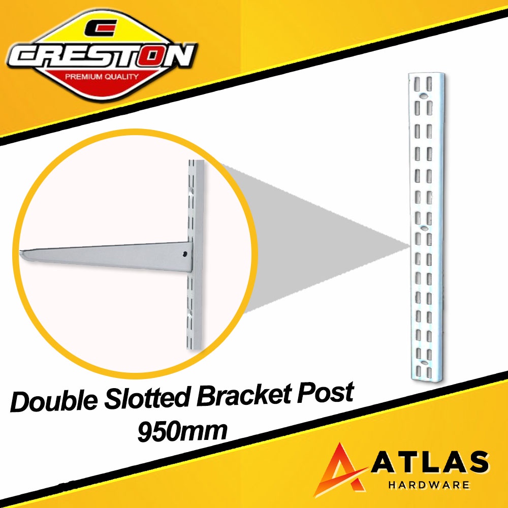 CRESTON Double Slotted Shelf Bracket Post 950mm (FL6338W) Shopee Philippines