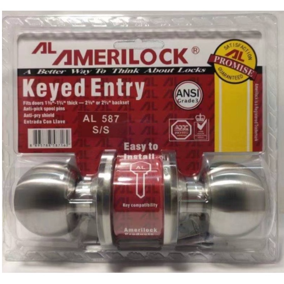 AMERILOCK DOOR KNOB AL587SS/AL588SS DOOR LOCK | Shopee Philippines