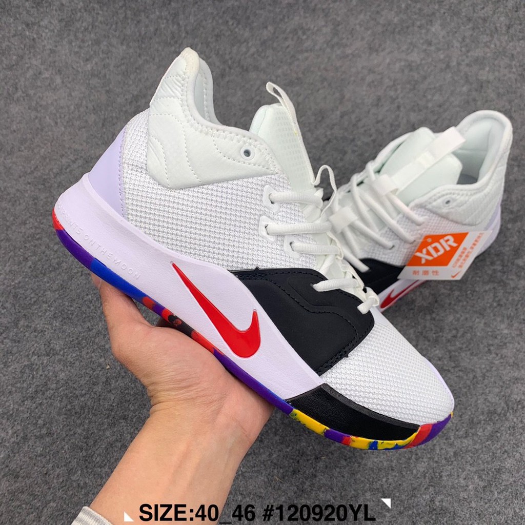 pg3 shoes black and white