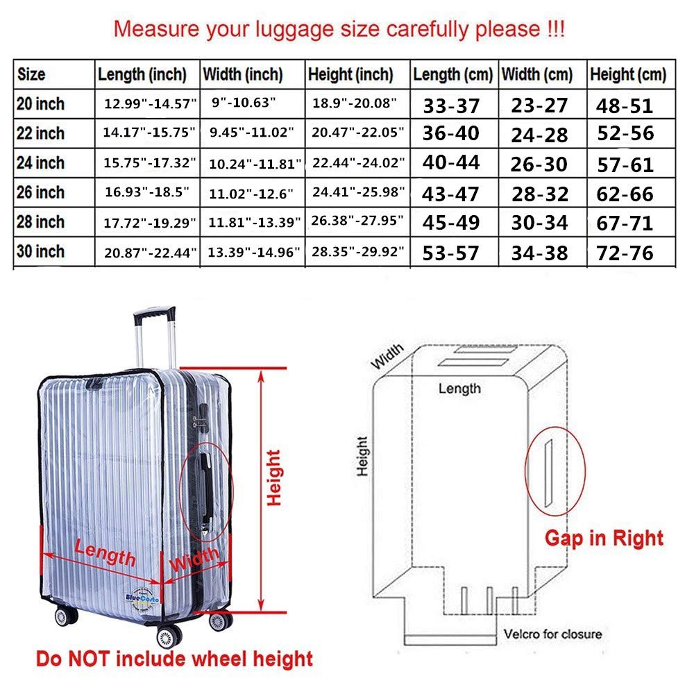 62 inch luggage dimensions