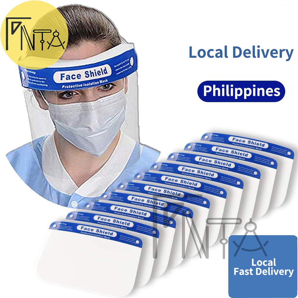 FNTA (PH LOCAL SHIPMENT) MultiPurpose Face Shields Safety Face Shield Full Face Isolation