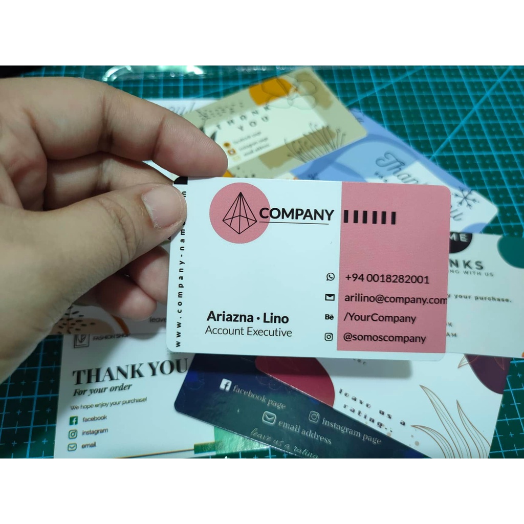 Calling Cards Printing, Instructions Hang Tags Thank You Cards Business