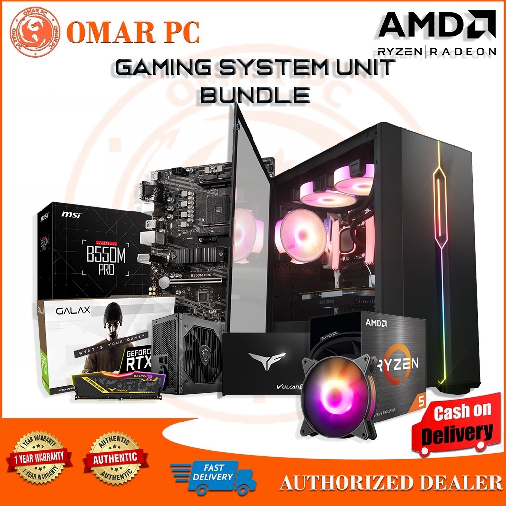 GAMING SYSTEM UNIT RYZEN 5 5500 (MSI B550M)(16GB RAM TUF Alliance