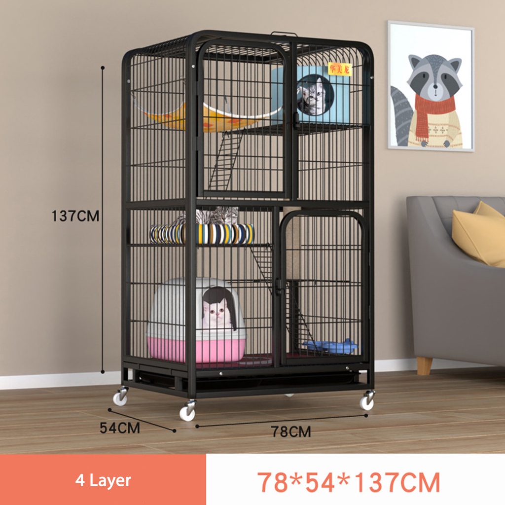 Stackable Cage for cat cage 4 layer Cat House collapsible cage Cat stair cage DIY Nest #4