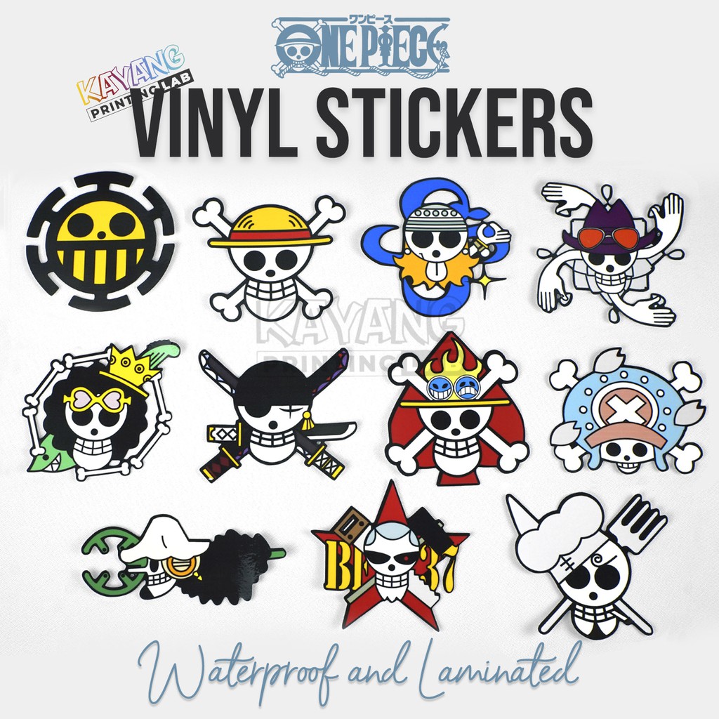 one piece vinyl sticker jolly roger version 1 piece shopee philippines