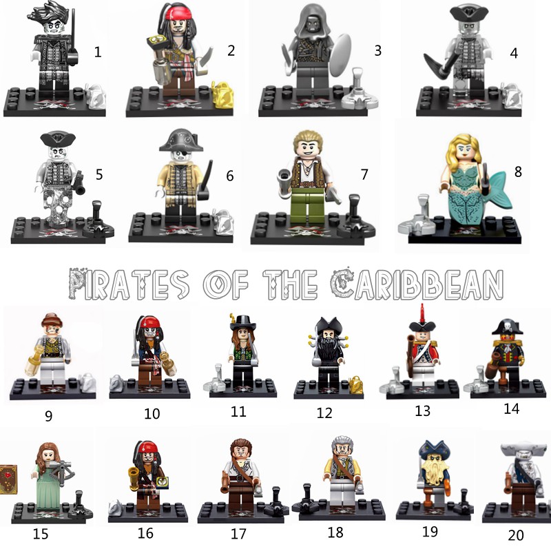 pirates of the caribbean minifigures