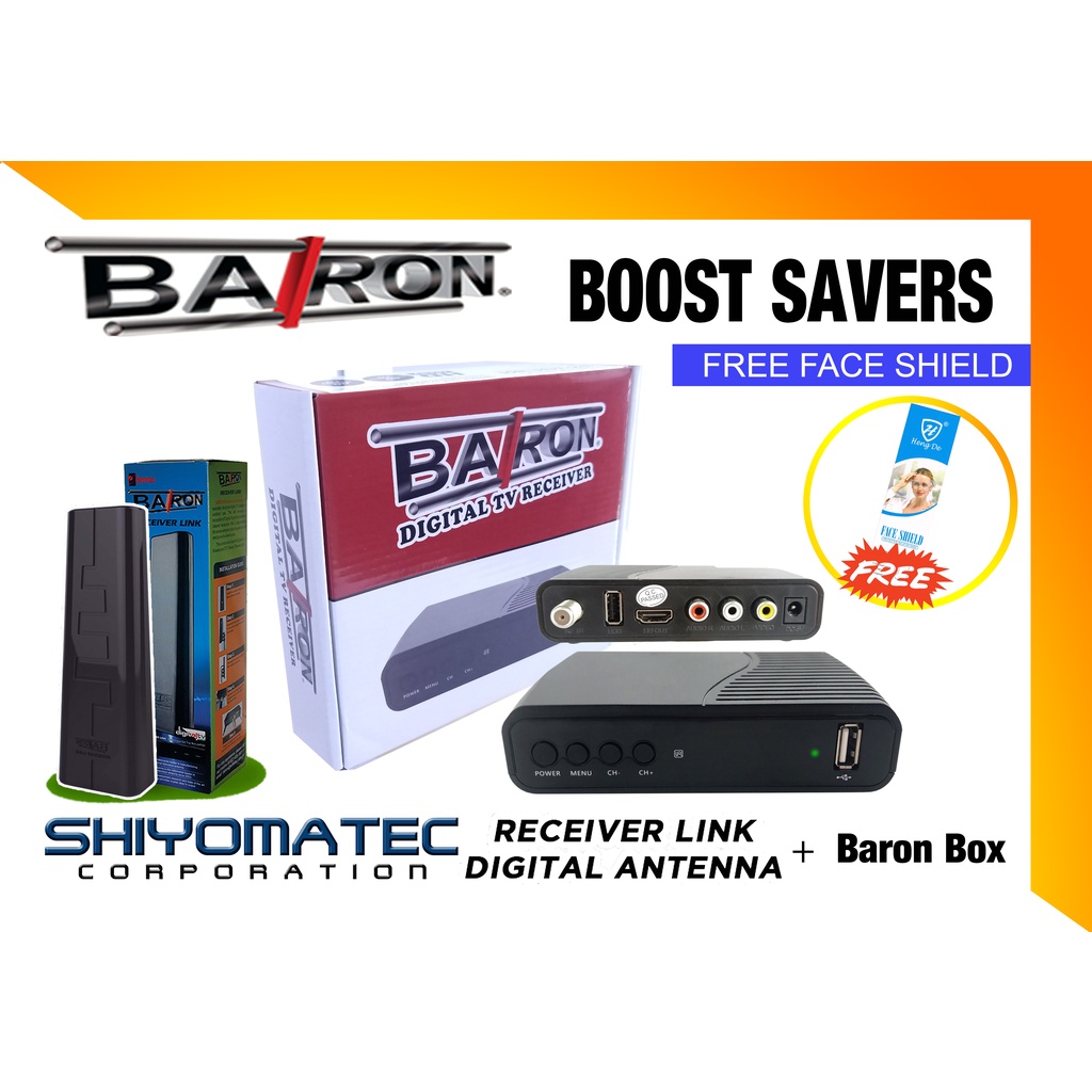 Baron Digital TV Receiver Box with Baron Receiver Link (BRL) Shopee