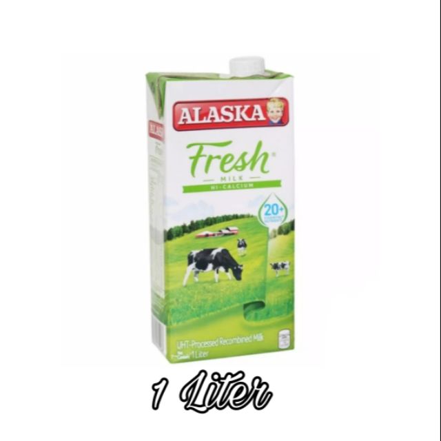 Alaska Fresh Milk High Calcium 1 Liter Shopee Philippines