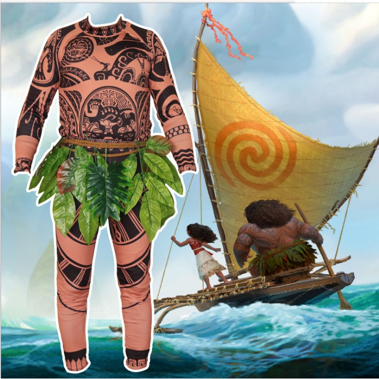 Disney Moana Maui Costume For Kids And Adults Shopee Philippines