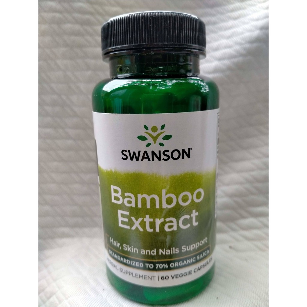 Swanson Bamboo Extract ( Hair, Skin and Nails Support, Standardized to ...