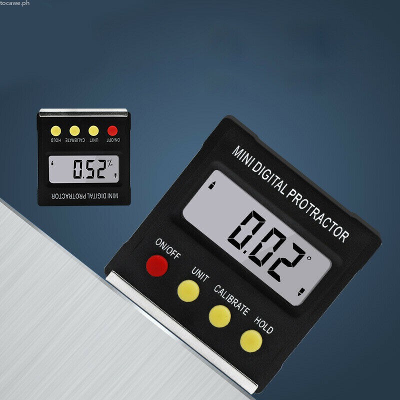 Tocawe Magnetic Digital Inclinometer Level Angle Finder Easy Electronic Bevel Gauge