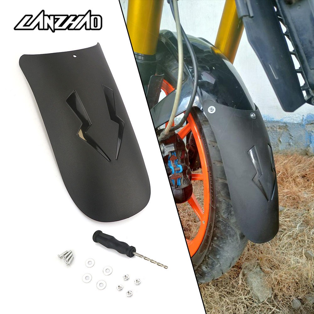 Motorcycle Front Fender Mudguard Extender Pad Splash Guard universal