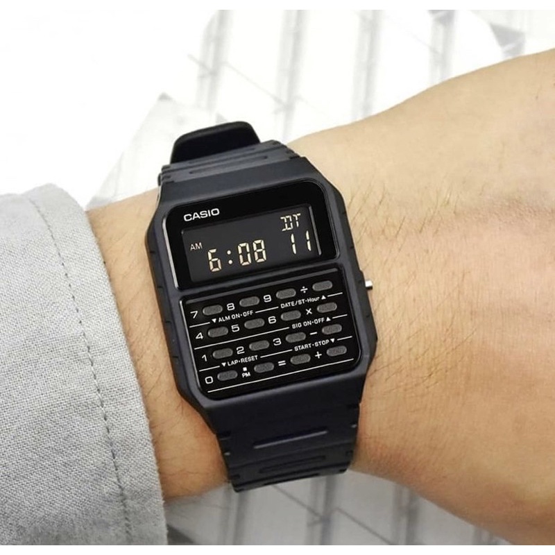 Casio Ca 53wf 1b Calculator Watch Ca53wf 1b Vintage Digital Quartz Ca53 Black Shopee Philippines