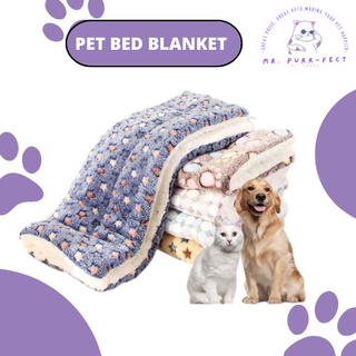 Dog Bed Mat Puppy Bed Cat Bed Cushion Dog Blanket Soft Flannel Thick Pet Cat Puppy Blanket Bed Mat