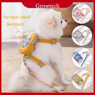 Pet Cute Dog Cat Harness with backpack Lead Walking Running training Leashes Dog Chest Strap star pattern Vest #C79