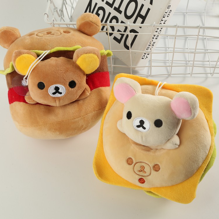 bear hamburger plush