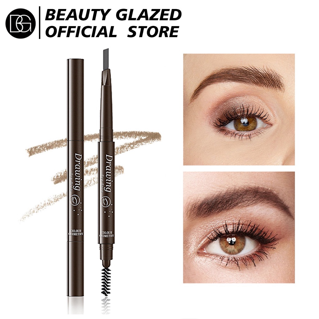 BEAUTY GLAZED Double end Eyebrow Pencil Makeup Tint Natural Long ...