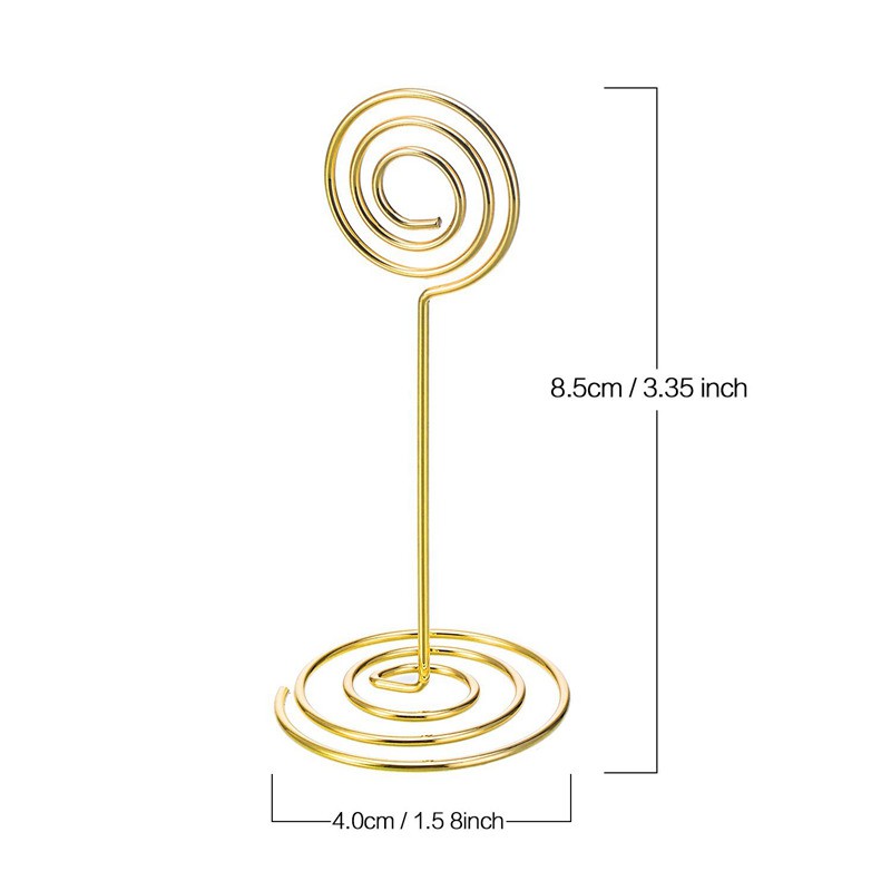gold table number holders