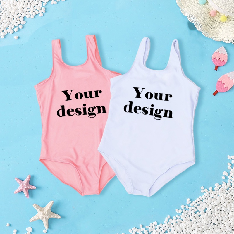 Personalized Swimsuit for Baby Girl Custom Name Picture or Text Onesies ...