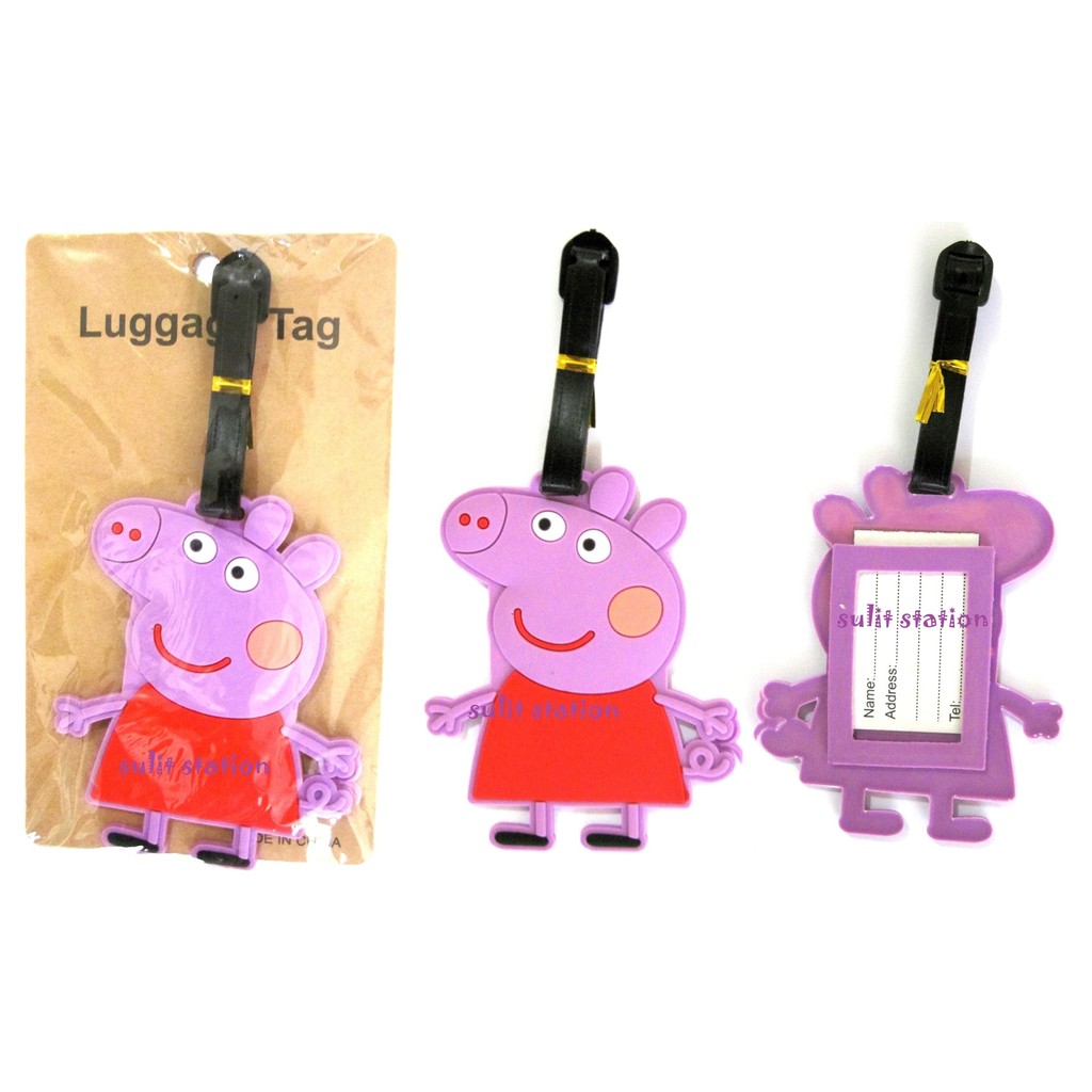 PEPPA PIG TRAVEL LUGGAGE BAGGAGE NAME ID SCHOOL BAG TAG Shopee