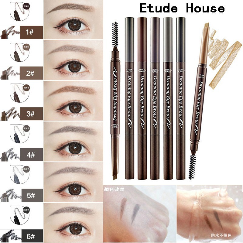 Etude House Drawing Eye Brow 5 Gray Eyebrow Liner 100 Authentic Original Korean Cosmetics Shopee Philippines