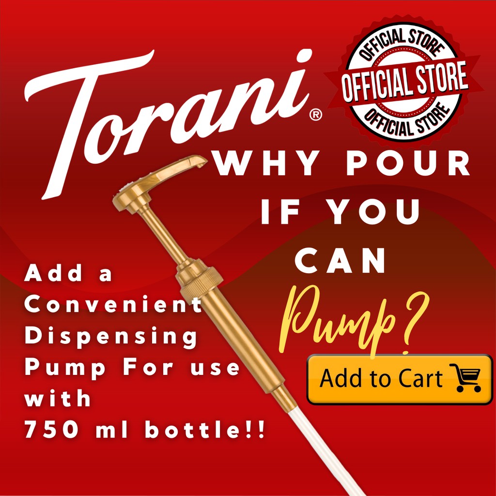 Torani Syrup Pump 750 ml glass bottle Shopee Philippines