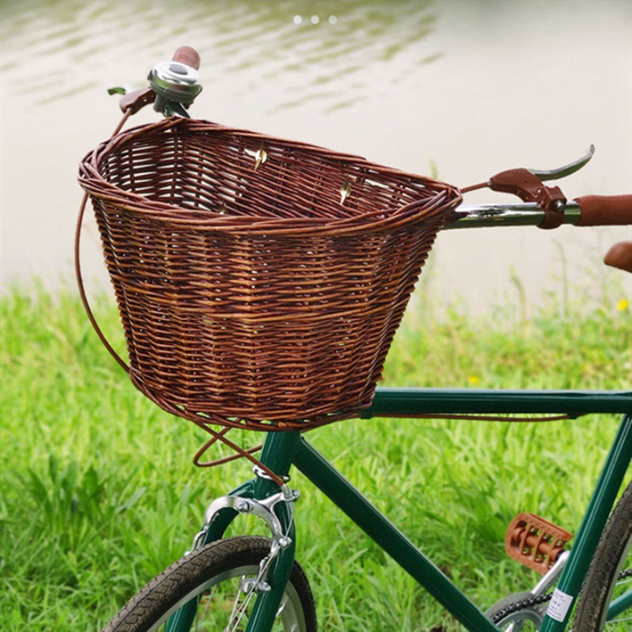 wicker front basket