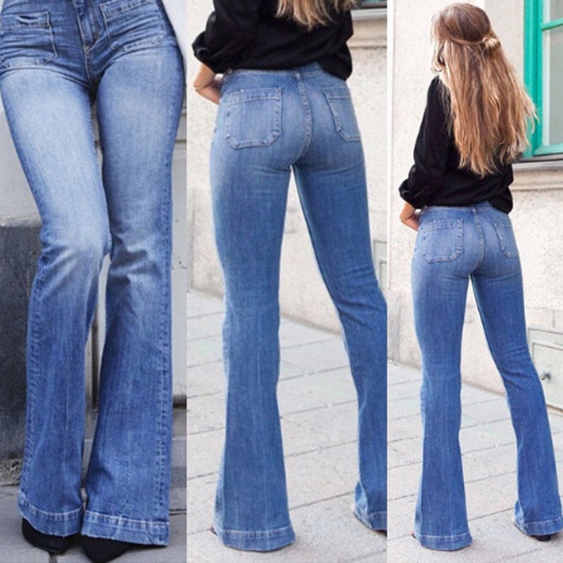 bell bottom jeans with slits