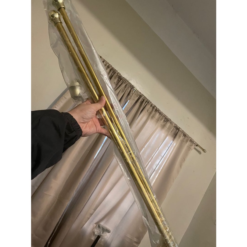 Extendable Curtain Rod 2 Sizes Gold 70 200cm Easy Install Sho Philippines