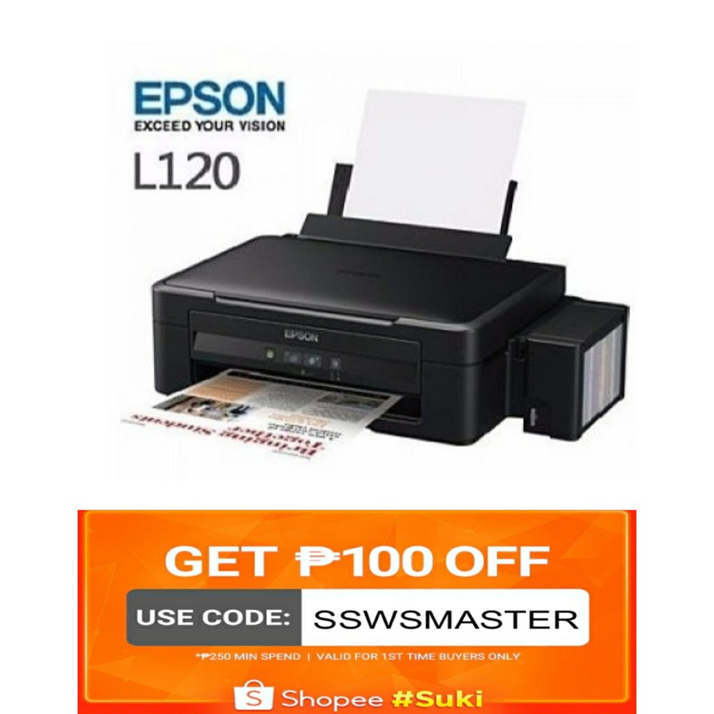 Epson L120 Single Function Ink Tank System Colored Printer Shopee Philippines 6319