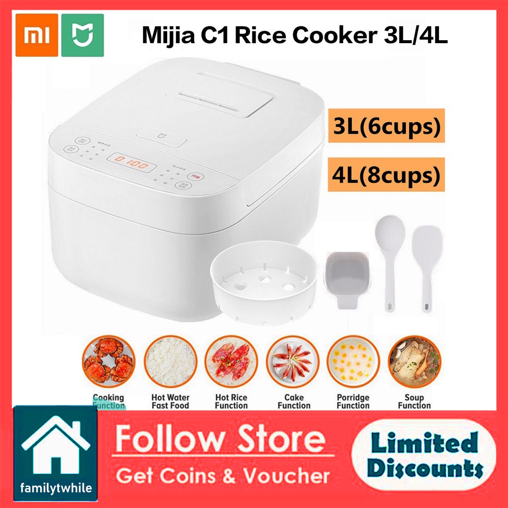 Xiaomi Mijia C1 Rice Cooker 3L/4L Electric Rice Cooker Intelligent ...
