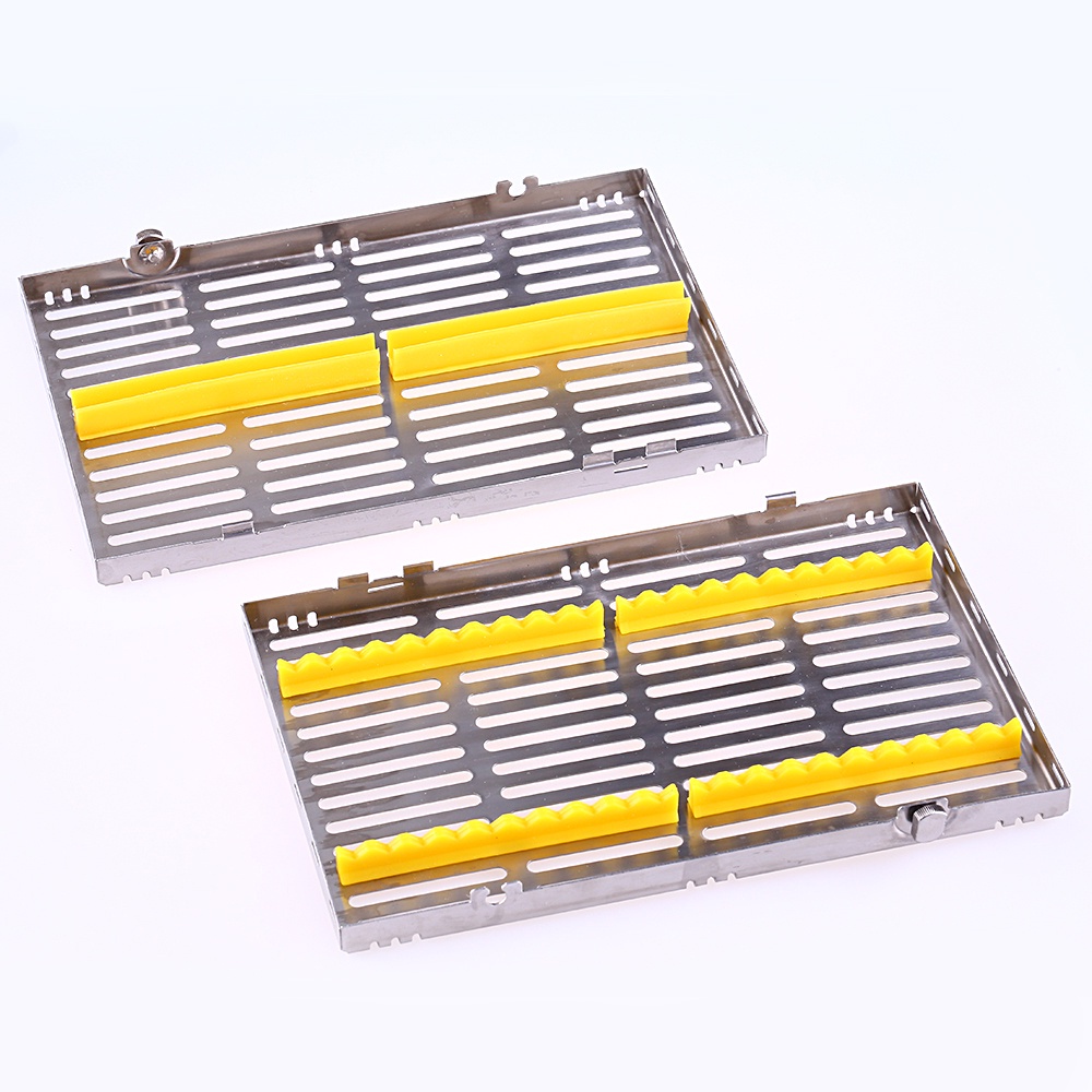 Dental File Burs Sterilization Rack Autoclavable Sterilization Box Disinfection Tray Dentistry