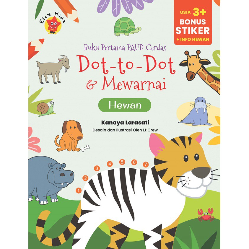 Download Gramedia Depok First Paud Smart Book Dot To Dot Animal Coloring Book Shopee Philippines