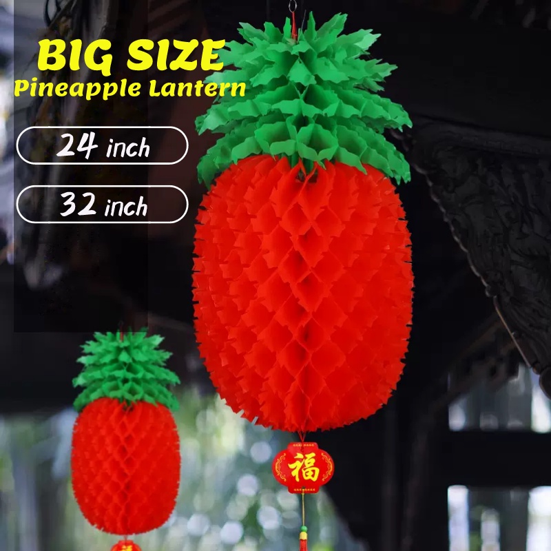 Big Chinese Pineapple Lantern New Year Large Jumbo Lucky Lanterns