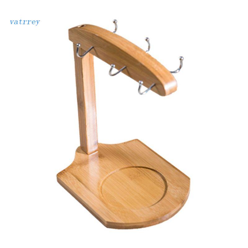 VA Cup Holder Mug Rack Bamboo Coffee Cup Rack Home Storage Creative