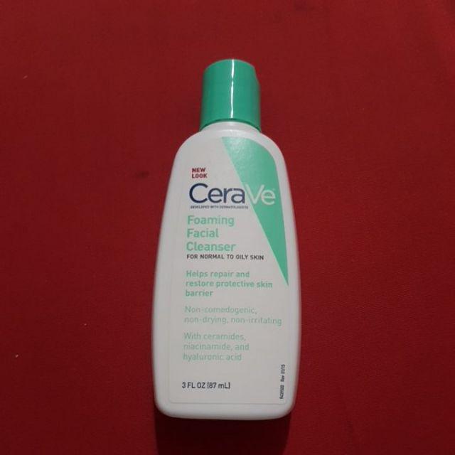 cerave foaming facial cleanser shopee