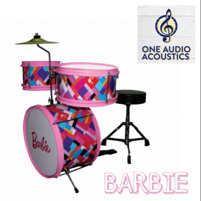 pink drum set for kids